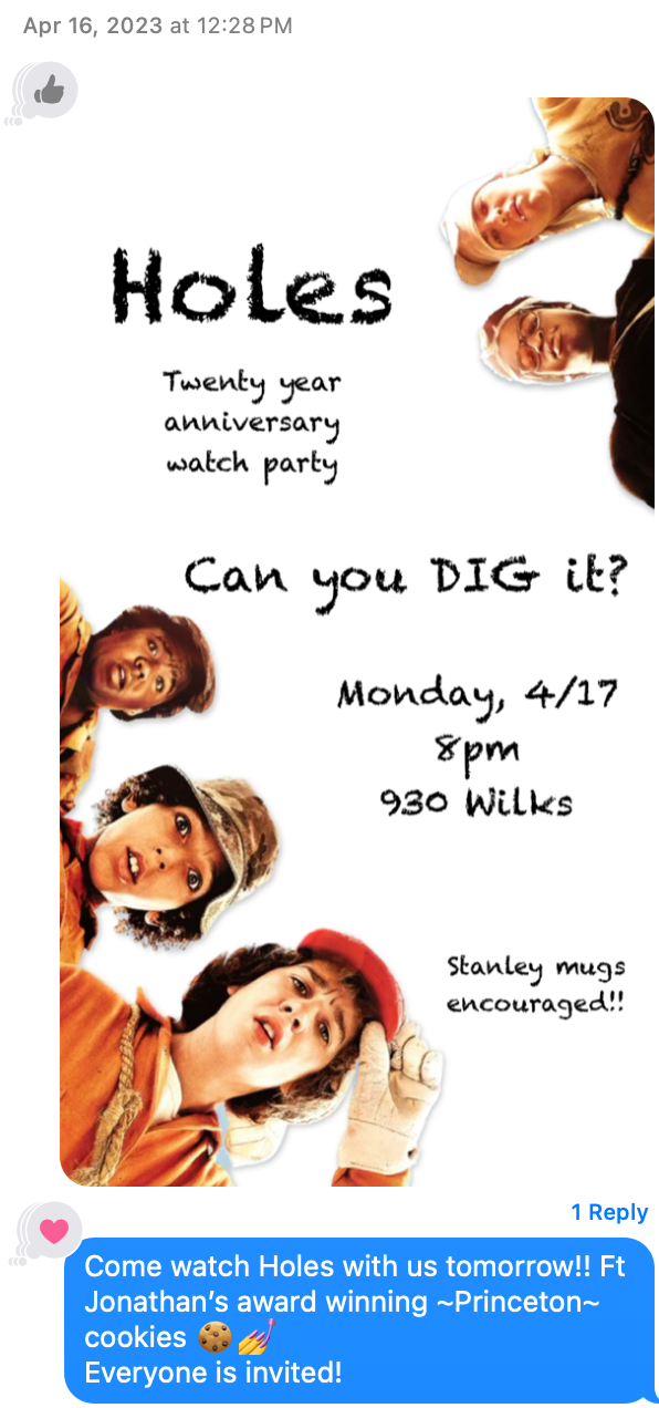 Holes invite