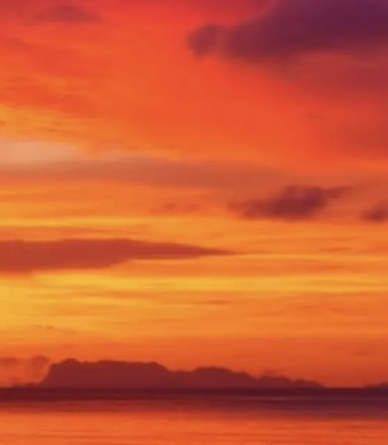 Sunset color palette for wedding guests